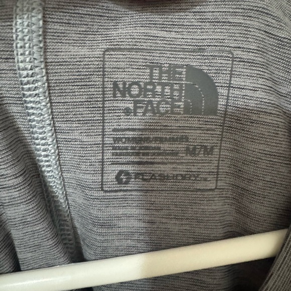 Gray V-Neck Women's Top - Picture 2 of 4